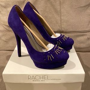 Rachel Roy Indigo Studded Platform Heels